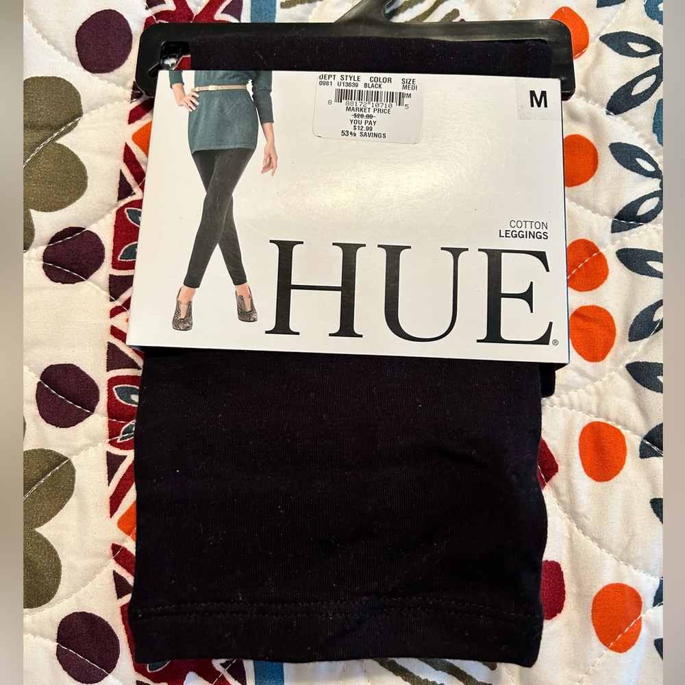 HUE Black Leggings